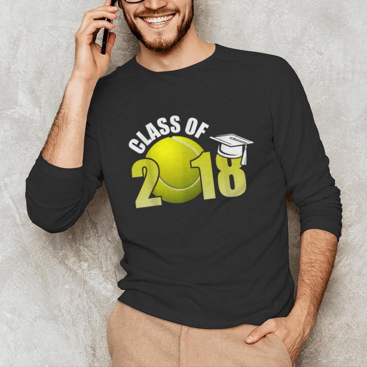 Class Of 2018 Shirts Graduation Senior Tennis Shirt Unisex Long Sleeve T-Shirt