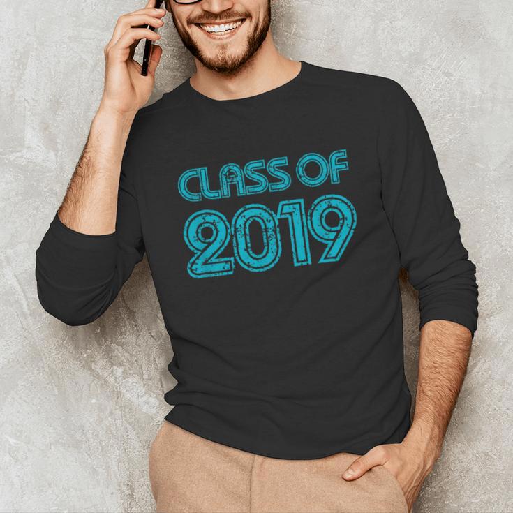 Class Of 2019 High School Graduation Teal Senior Unisex Long Sleeve T-Shirt