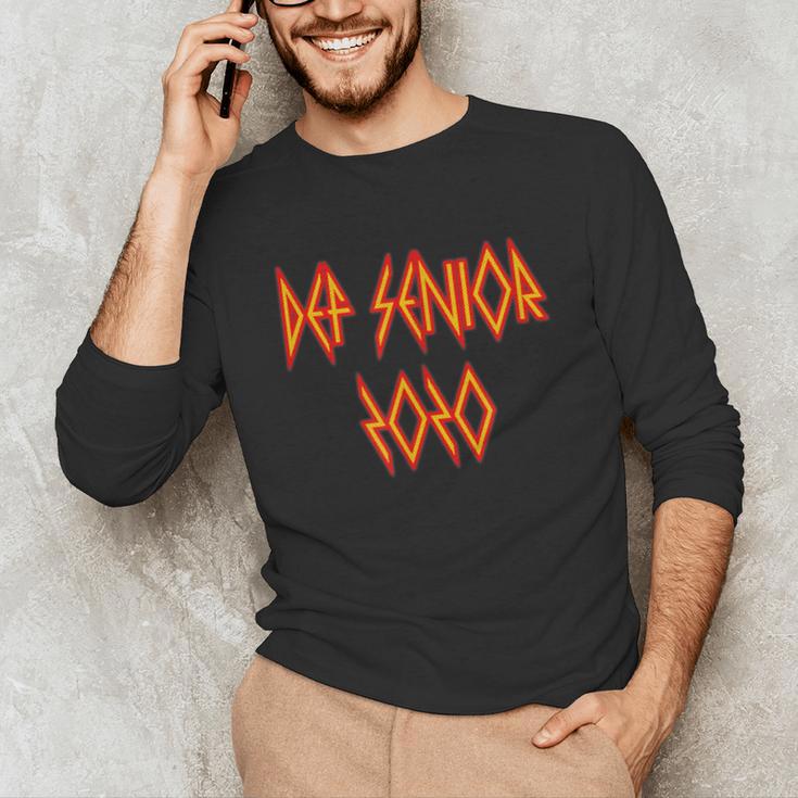 Class Of 2020 Senior 80s And 90s Rock Style Graduation Unisex Long Sleeve T-Shirt