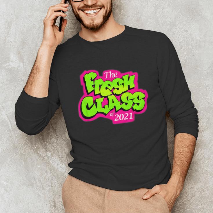 Class Of 2021 Senior Fresh 90's TV Style Grad For Graduation Unisex Long Sleeve T-Shirt