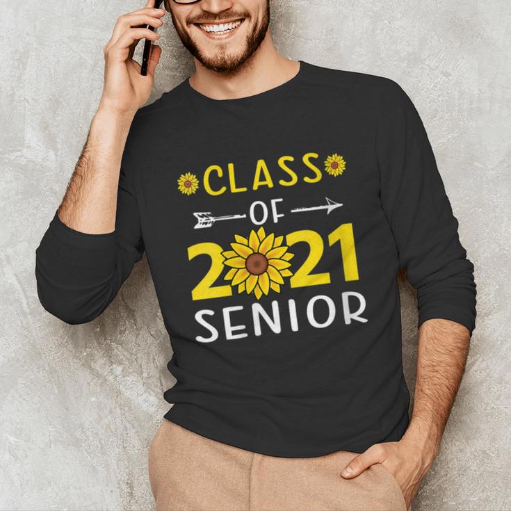 Class Of 2021 Senior Graduation Sunflower Unisex Long Sleeve T-Shirt