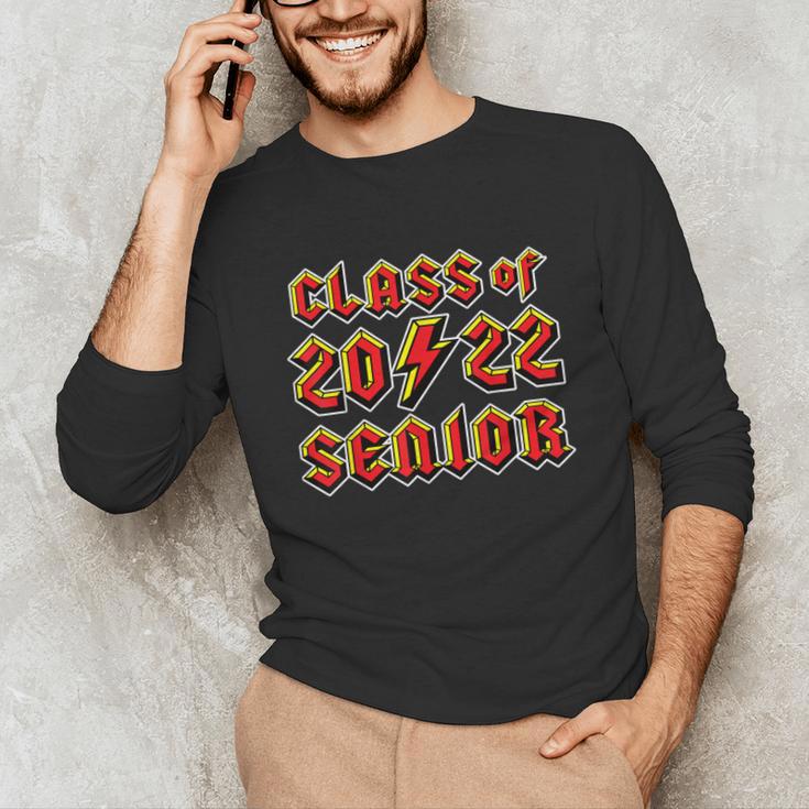 Class 2022 Senior 80s 90s Rock Retro Vintage Graduation Unisex Long Sleeve T-Shirt