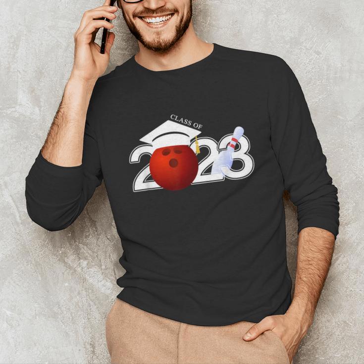 Class Of 2023 Graduation For Him Her Bowling Unisex Long Sleeve T-Shirt