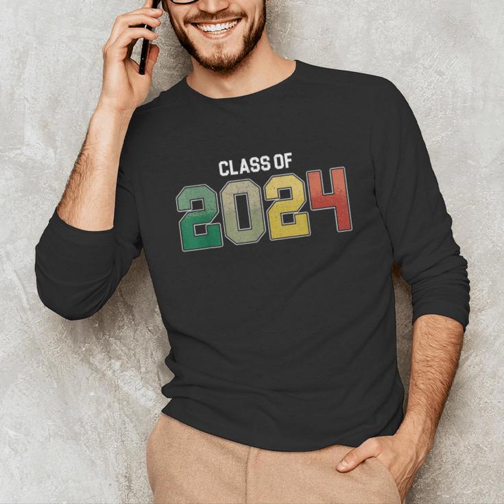 Class Of 2024 College High School Graduation Unisex Long Sleeve T-Shirt