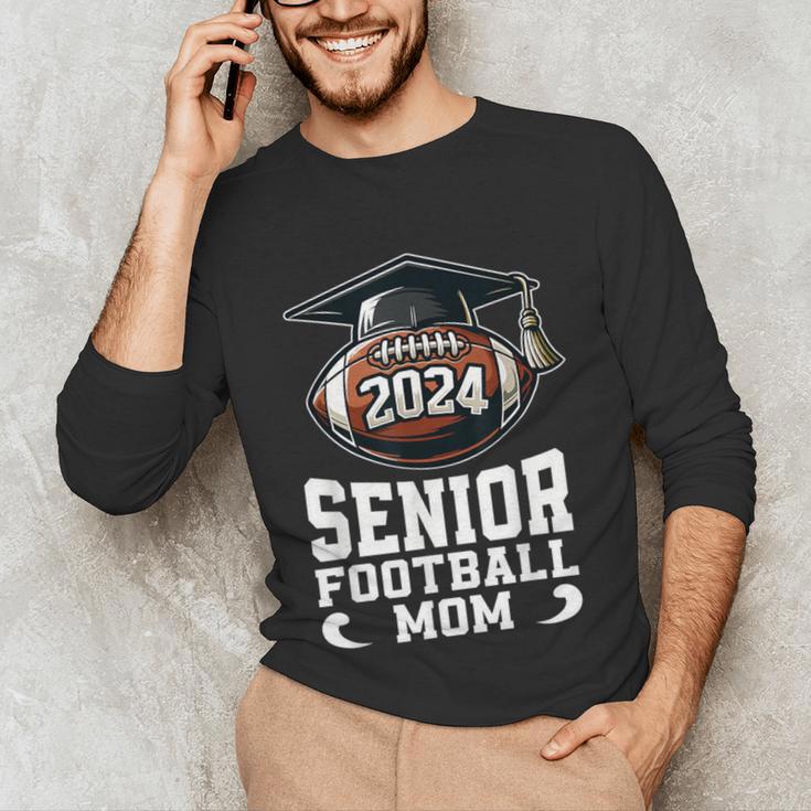 Class Of 2024 Graduation Senior Football Mom 2024 Unisex Long Sleeve T-Shirt