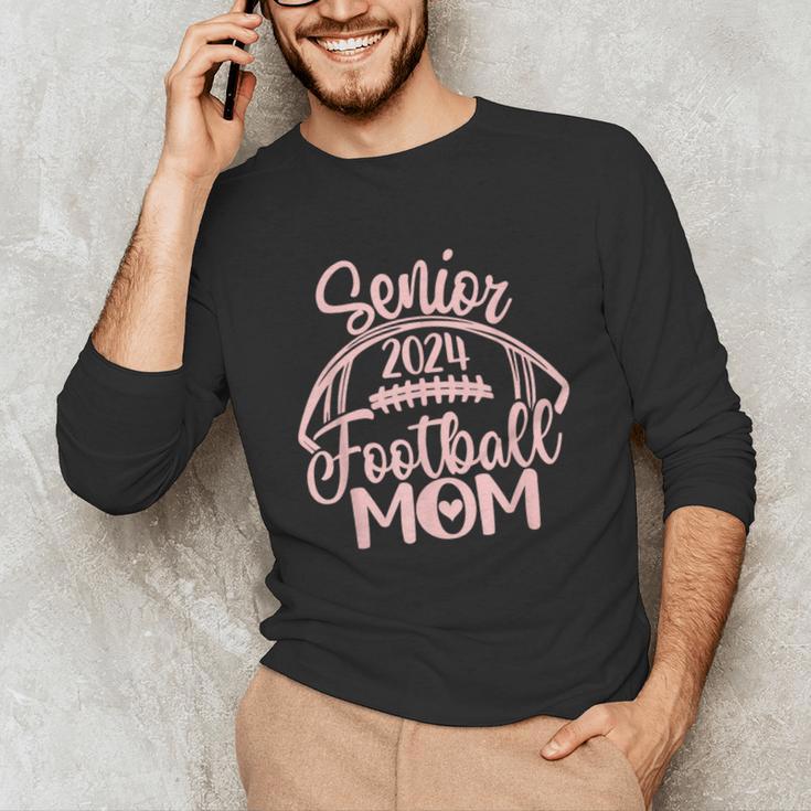 Class Of 2024 Senior Football Graduation Mom Unisex Long Sleeve T-Shirt
