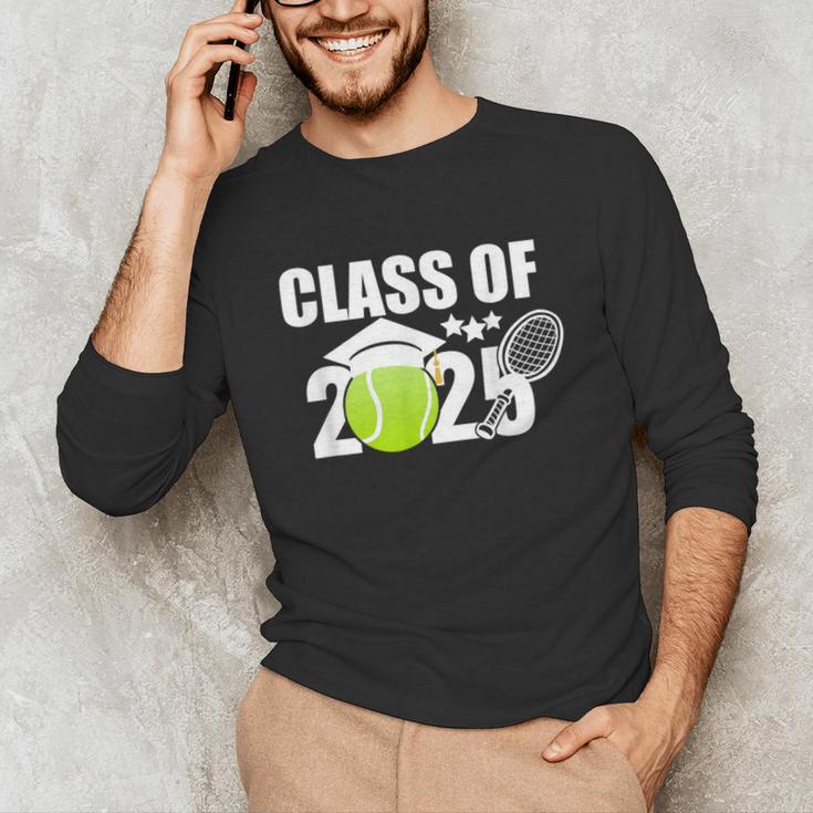 Class Of 2025 Graduation Senior Tennis Player Unisex Long Sleeve T-Shirt