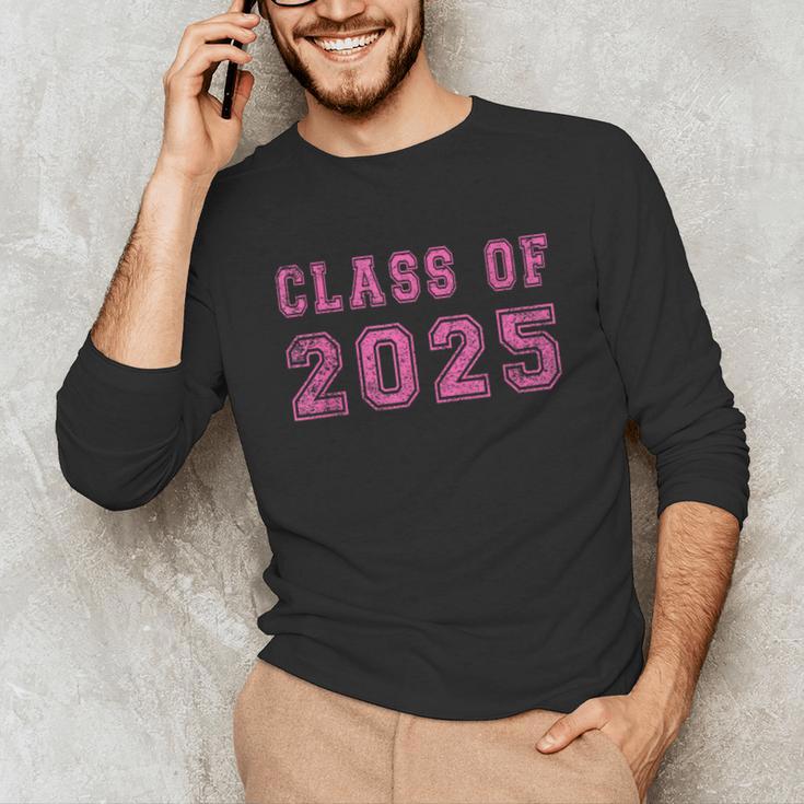 Class Of 2025 High School Graduation Date GraduateShirt Unisex Long Sleeve T-Shirt