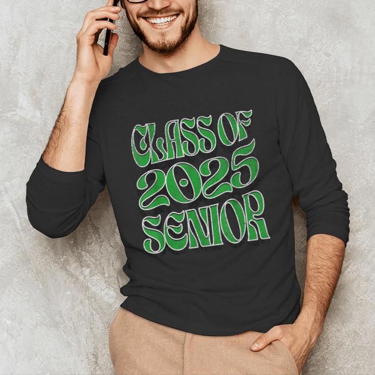 Class Of 2025 Senior Green Student Graduation Unisex Long Sleeve T-Shirt