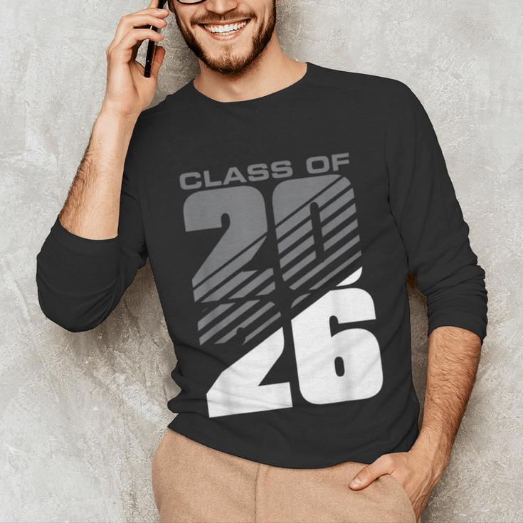 Class Of 2026 High School Senior Graduation Grey Sport Style Unisex Long Sleeve T-Shirt
