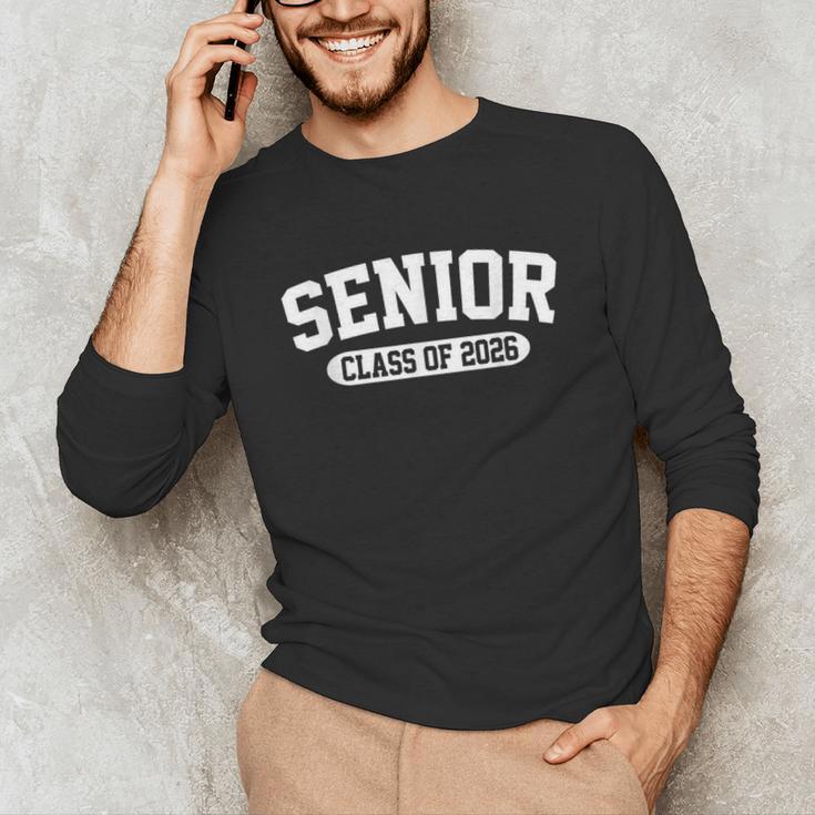 Class Of 2026 Senior 2026 Graduation Or First Day Of School Unisex Long Sleeve T-Shirt