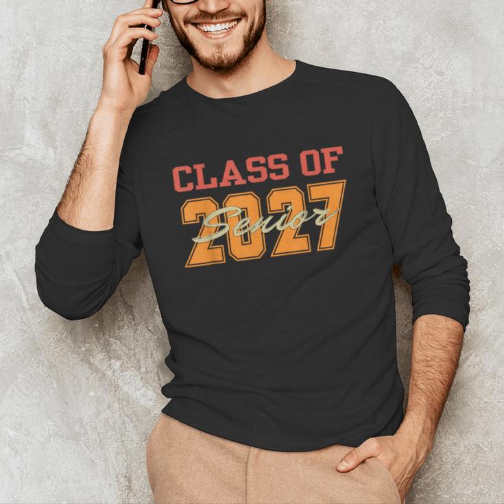Class Of 2027 Graduation Senior Back To School 2026 Graduat Unisex Long Sleeve T-Shirt