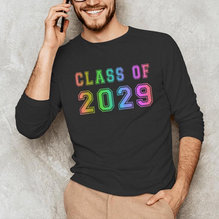 Class Of 2029 High School Graduation Date GraduateShirt Unisex Long Sleeve T-Shirt