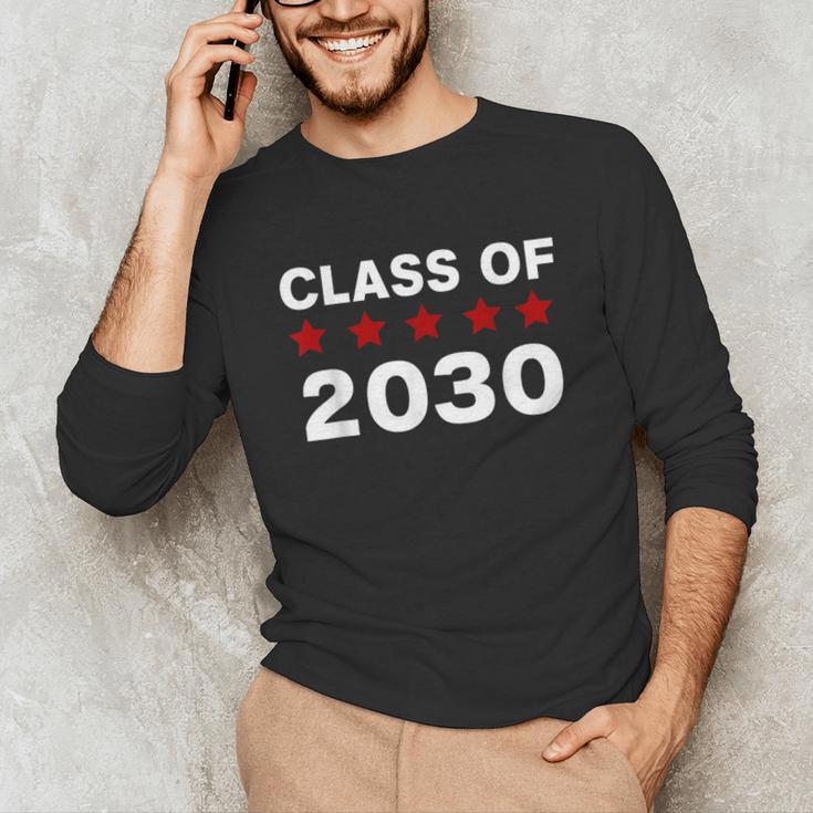 Class Of 2030 Shirt New Kindergarten Student Graduation Unisex Long Sleeve T-Shirt