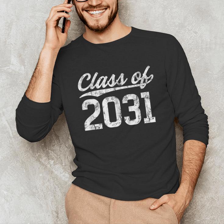 Class Of 2031 Grow With Me Graduation Unisex Long Sleeve T-Shirt