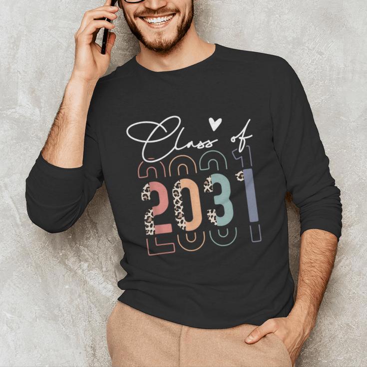 Class Of 2031 School College Retro Graduation Vintage Grad Unisex Long Sleeve T-Shirt