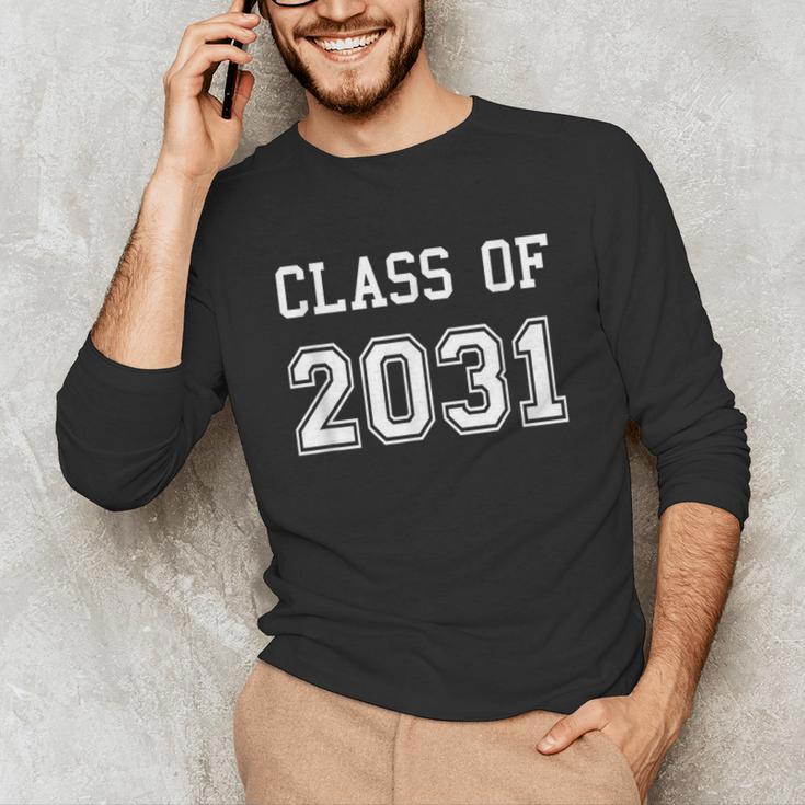 Class Of 2031 Shirt Graduation School Future Graduate Unisex Long Sleeve T-Shirt