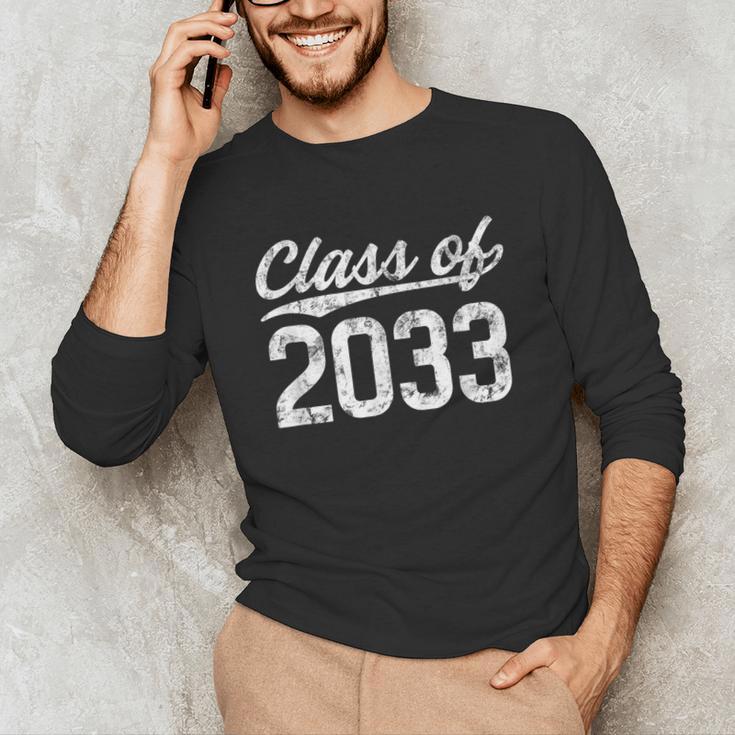 Class Of 2033 Grow With Me Graduation Unisex Long Sleeve T-Shirt