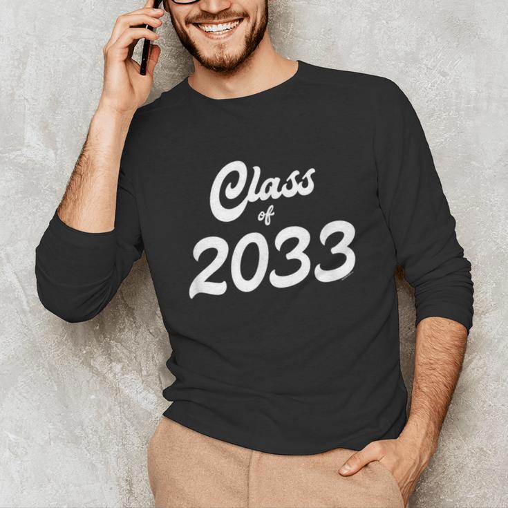 Class Of 2033 Shirt Graduation Him Her Senior Class Unisex Long Sleeve T-Shirt