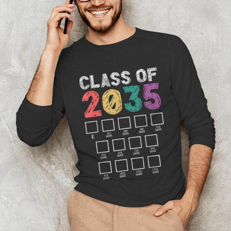 Class Of 2035 Graduation Check List Unisex Long Sleeve T-Shirt