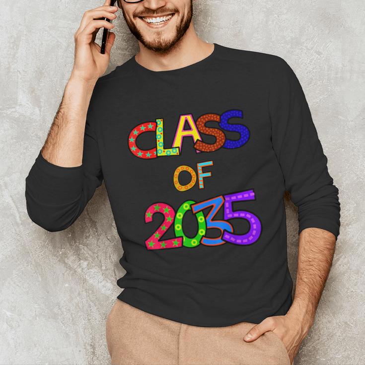 Class Of 2035 Grow With Me Kindergarten Graduation Unisex Long Sleeve T-Shirt