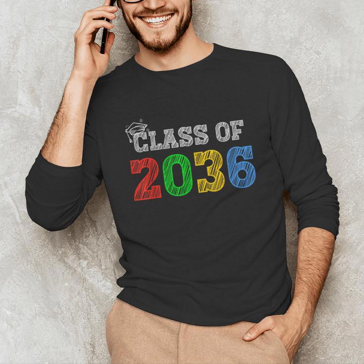 Class Of 2036 Grow With Me Graduation First Day Of School Unisex Long Sleeve T-Shirt