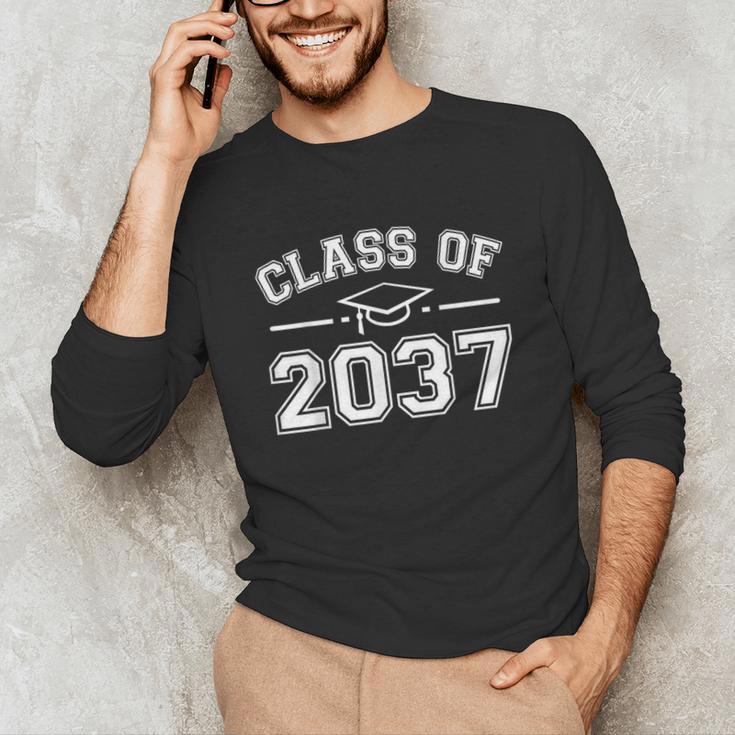 Class Of 2037 Grow With Me Graduation First Day Kindergarten Unisex Long Sleeve T-Shirt