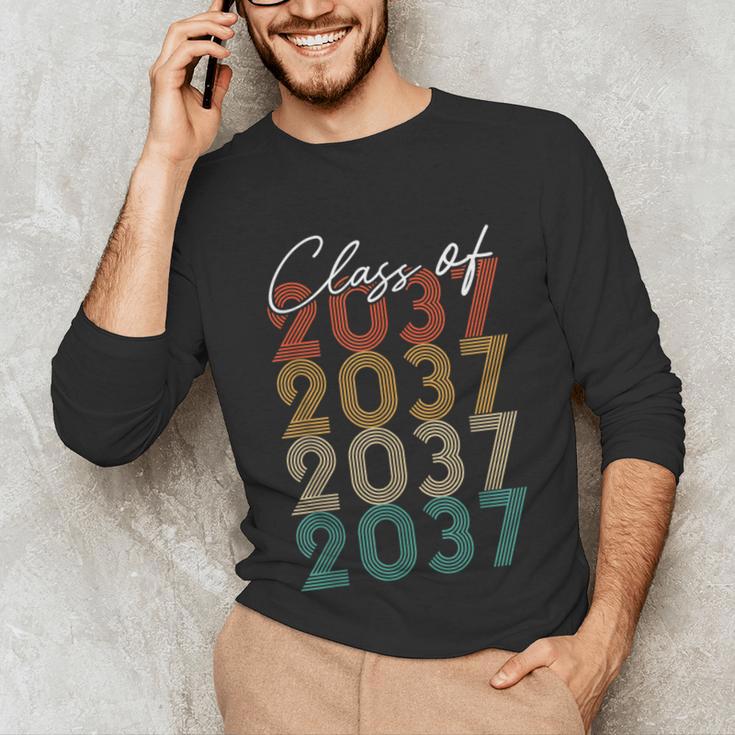 Class Of 2037 Vintage Kindergarten To Graduation Unisex Long Sleeve T-Shirt