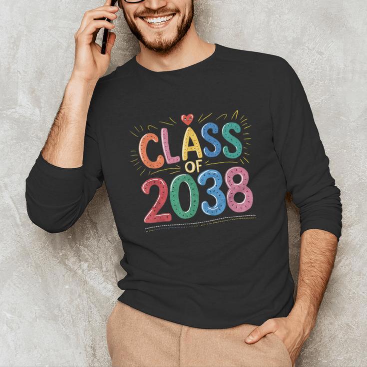 Class Of 2038 Pre K Graduate Preschool Graduation Unisex Long Sleeve T-Shirt