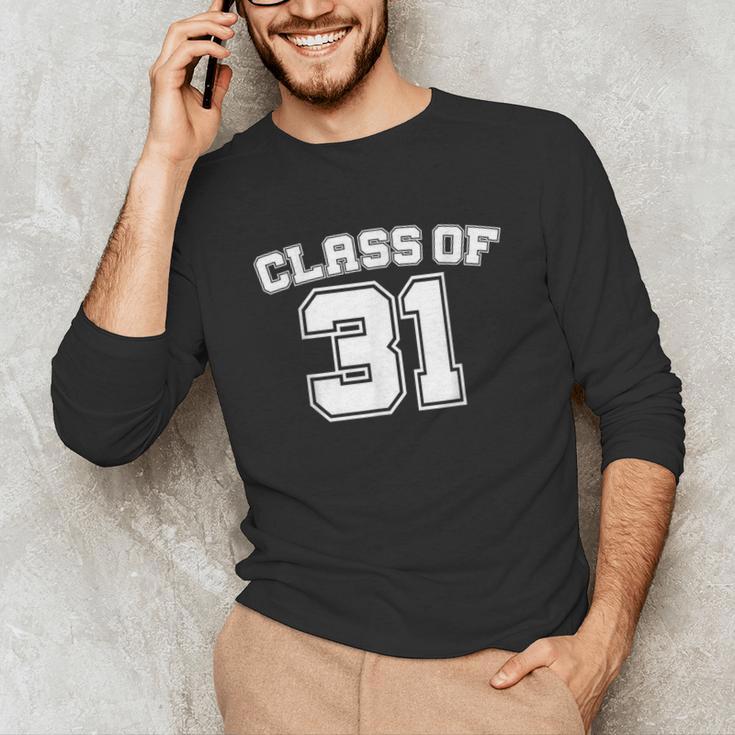 Class Of 31 2031 School Tee Shirt Graduation Class Party Unisex Long Sleeve T-Shirt