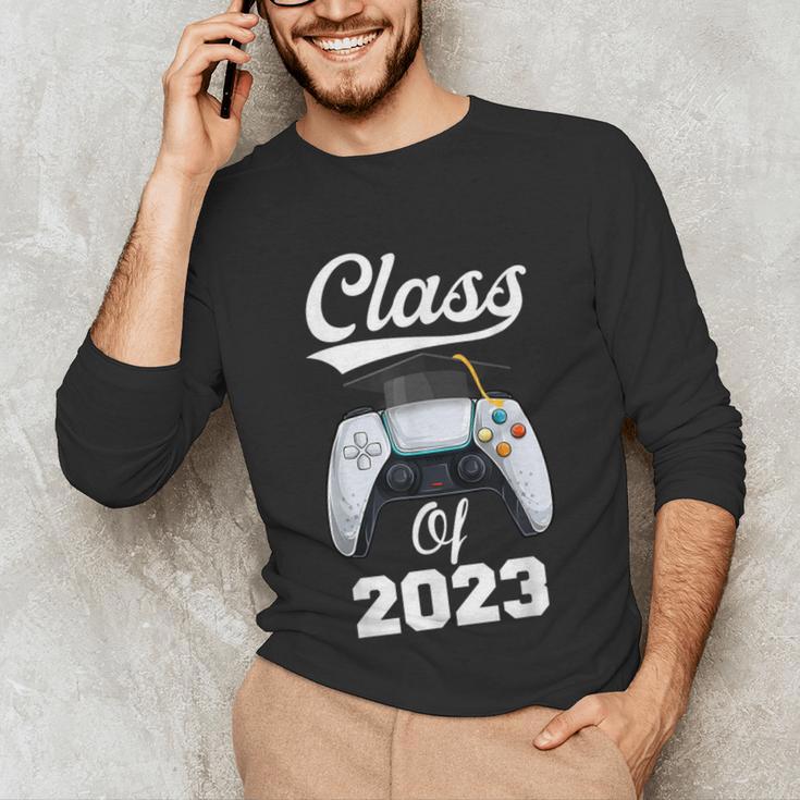 Class Of Gamer 2023 Shirt Graduation Game Boy Graduate Unisex Long Sleeve T-Shirt