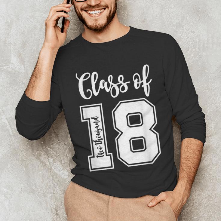 Class Of Two Thousand 18 Shirt Graduation T-Shirt Unisex Long Sleeve T-Shirt