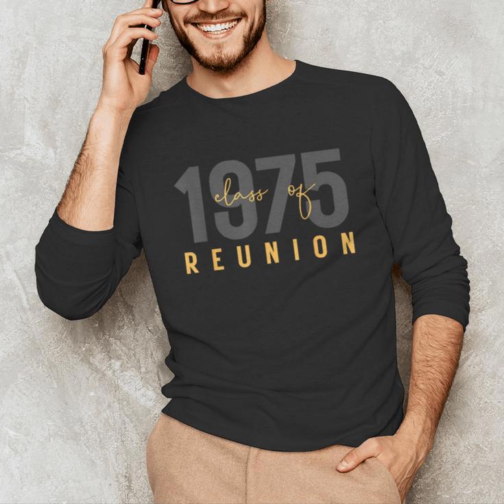 Classic Retro Vintage Class Of 1975 Reunion 50th Graduation Unisex Long Sleeve T-Shirt