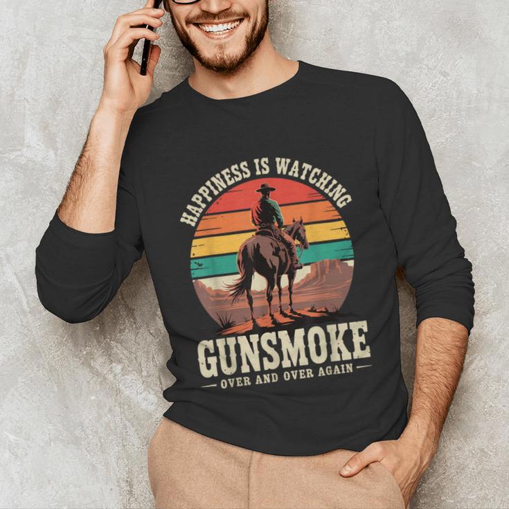 Classic Western Nostalgia Cowboy Sunset Unisex Long Sleeve T-Shirt Classic Western Nostalgia Cowboy Sunset Unisex Long Sleeve T-Shirt