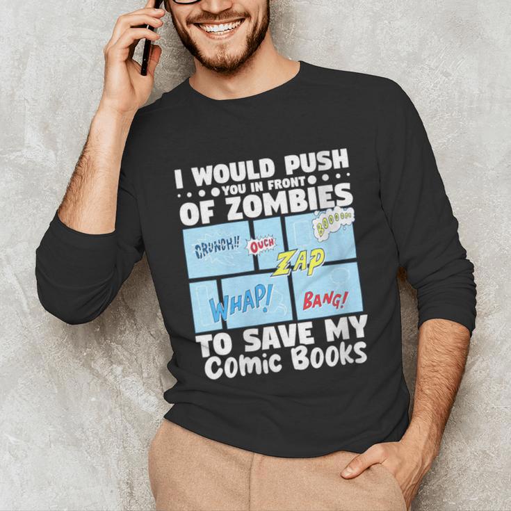 Comics Collecting Book Collector Guide Comics Lover Unisex Long Sleeve T-Shirt
