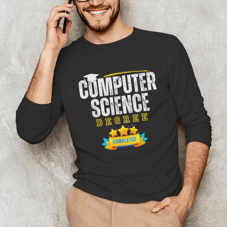 Computer Science Degree Graduation Senior Celebration Grad Unisex Long Sleeve T-Shirt