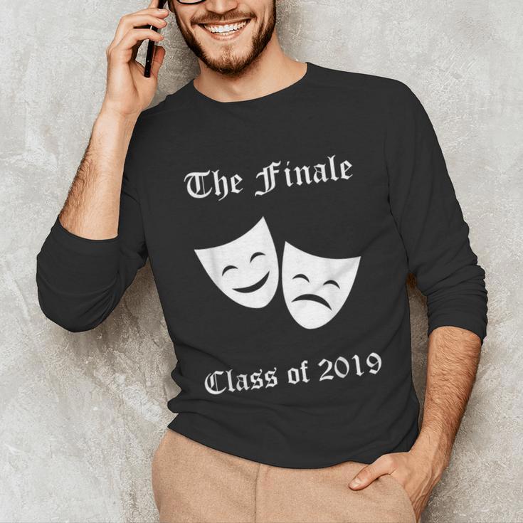 Cool Theater Graduation Tshirt Tragedy And Comedy Masks Unisex Long Sleeve T-Shirt