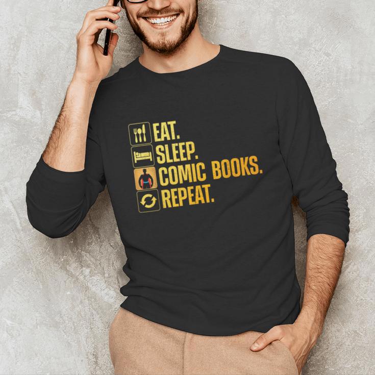 Cool Comic Books Art For Men Women Comic Book Lover Comics Unisex Long Sleeve T-Shirt