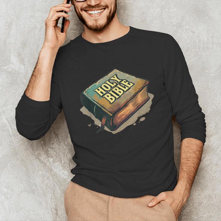 Cool Holy Bible Book Costume For Man And Woman Unisex Long Sleeve T-Shirt