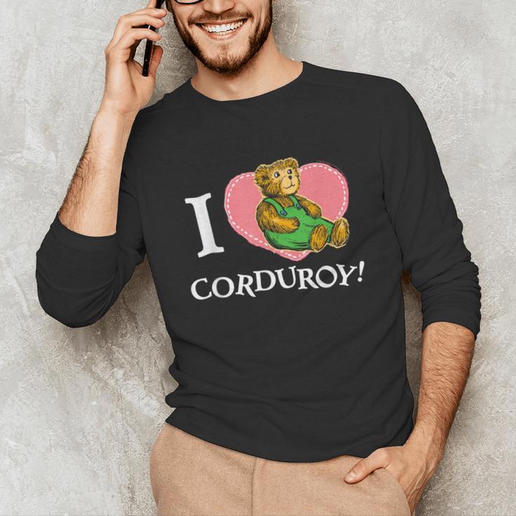 Corduroy I Heart Corduroy Teddy Bear Retro Children's Book Unisex Long Sleeve T-Shirt