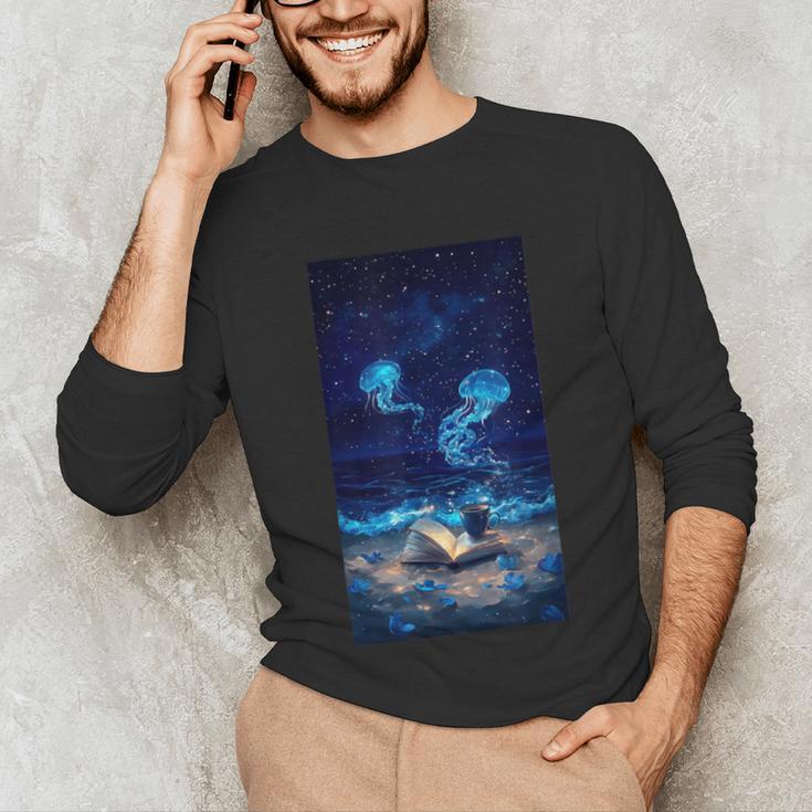 Cosmic Botanical Book Lover Reading Unisex Long Sleeve T-Shirt Cosmic Botanical Book Lover Reading Unisex Long Sleeve T-Shirt