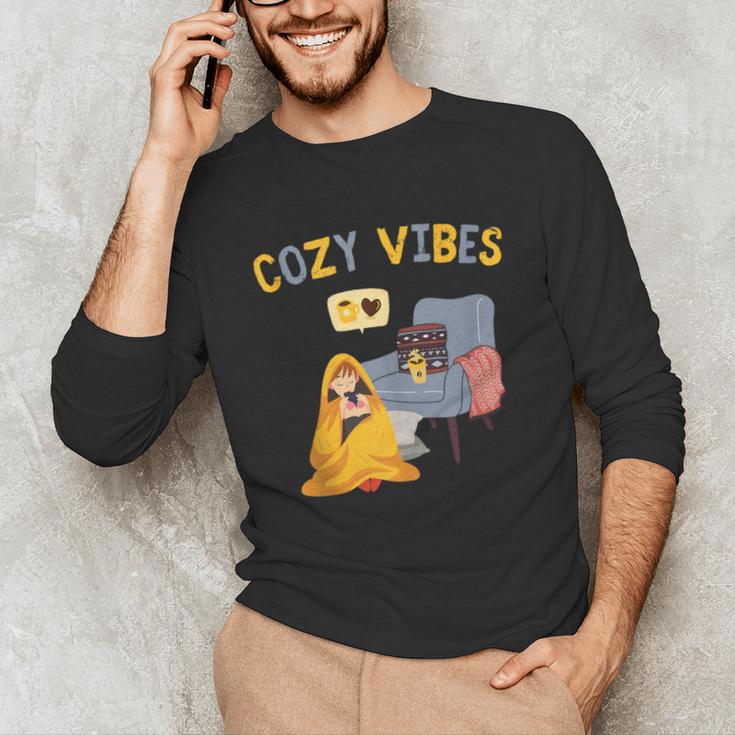 Cozy Vibes Atmospheric Introvert Unisex Long Sleeve T-Shirt