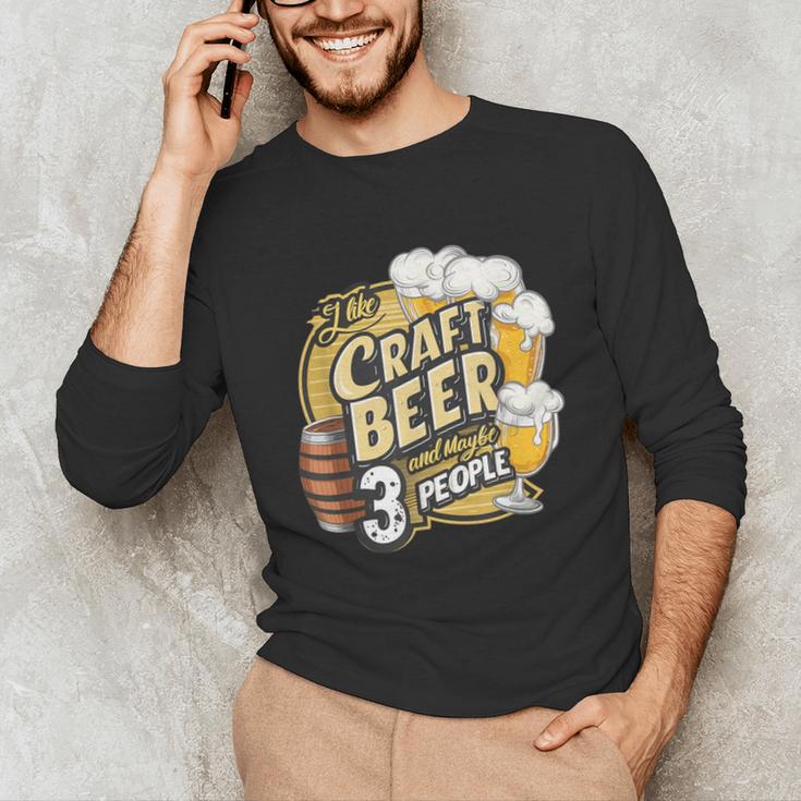 Craft Beer Lover Introverted & Hoppy Unisex Long Sleeve T-Shirt