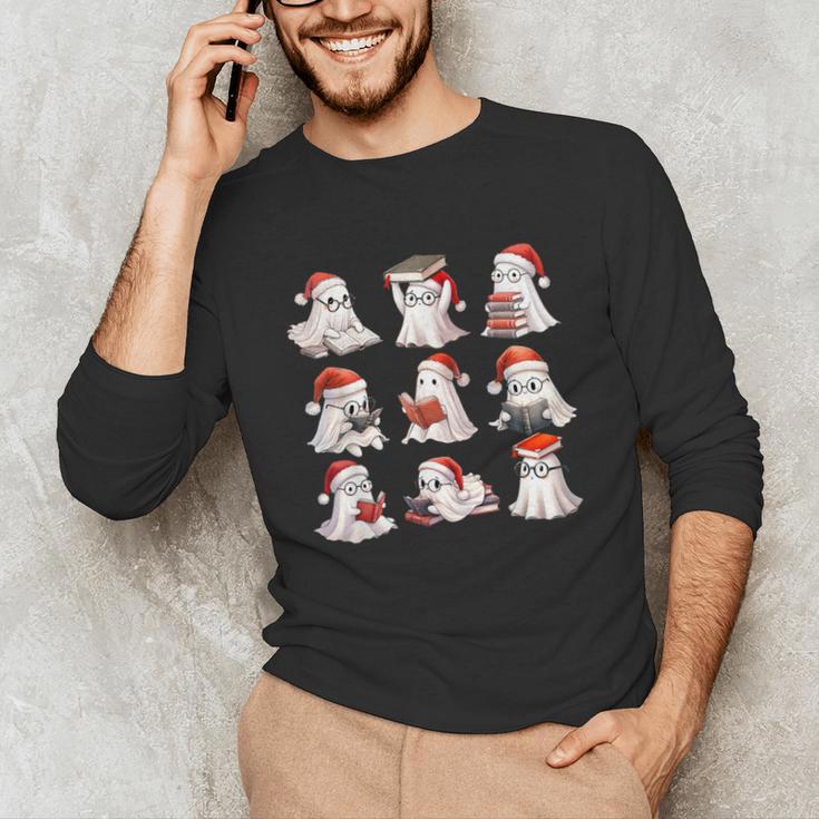 Cute Read More Booooooks Ghost Read More Books Christmas Unisex Long Sleeve T-Shirt Cute Read More Booooooks Ghost Read More Books Christmas Unisex Long Sleeve T-Shirt