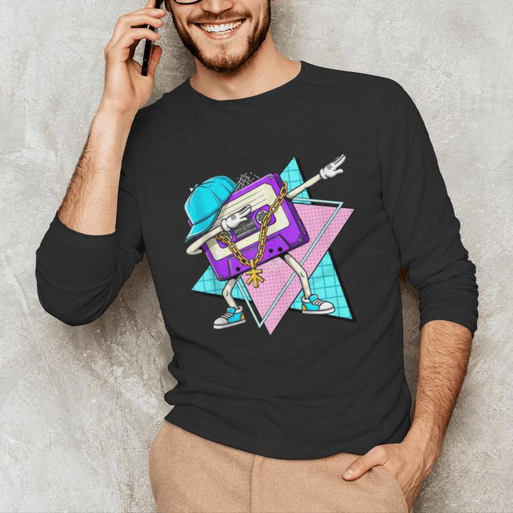 Dabbing Cassette Tape 70s 80s 80s Outfit Nostalgia Unisex Long Sleeve T-Shirt Dabbing Cassette Tape 70s 80s 80s Outfit Nostalgia Unisex Long Sleeve T-Shirt
