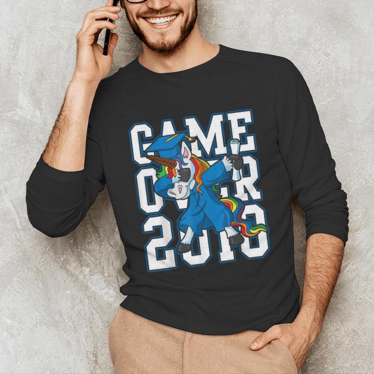 Dabbing Graduation Class Of 2018Shirt Unicorn Dab Unisex Long Sleeve T-Shirt
