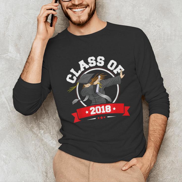 Dabbing Graduation Class Of 2018 Women Unisex Long Sleeve T-Shirt