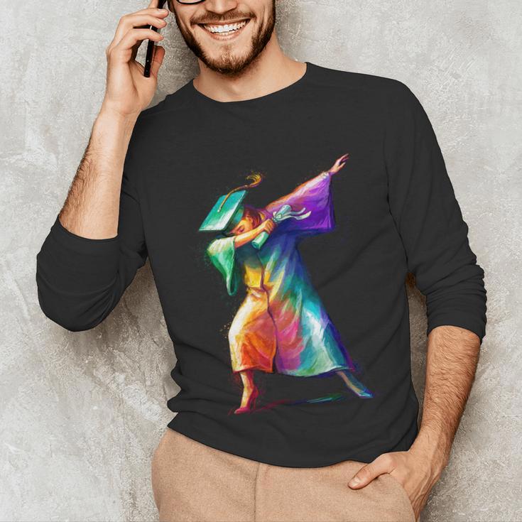Dabbing Graduation Women Unisex Long Sleeve T-Shirt