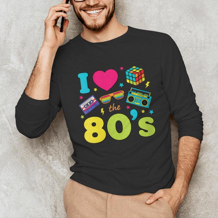 Dad I Love The 80's Retro 80s Nostalgia For Dad Unisex Long Sleeve T-Shirt Dad I Love The 80's Retro 80s Nostalgia For Dad Unisex Long Sleeve T-Shirt