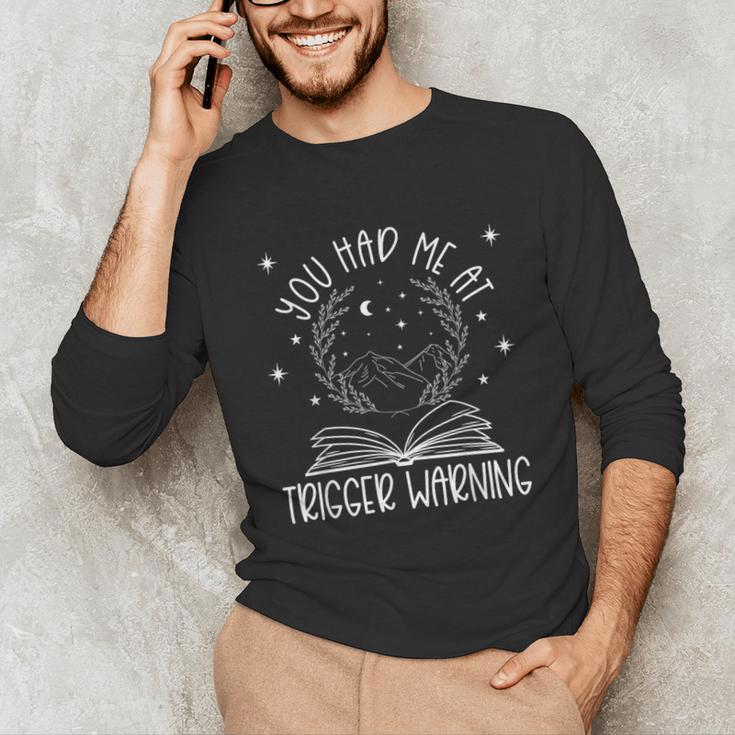 Dark Romance Trigger Warning Spicy Book Merch Women Smut Unisex Long Sleeve T-Shirt Dark Romance Trigger Warning Spicy Book Merch Women Smut Unisex Long Sleeve T-Shirt